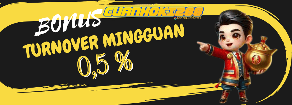 BONUS ROLLINGAN TURNOVER MINGGUAN